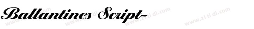 Ballantines Script字体转换